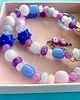 chokery Naszyjnik purple and blue 3