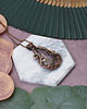 wisiory Miedziany wisiorek wire wrapping z purpurytem #465 3