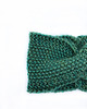 opaski do włosów Zielona opaska z merino twist 4