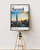 plakaty Minimalistyczny plakat Seul Korea Południowa 4
