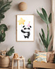 obrazy i plakaty do pokoju dziecięcego PLAKAT DLA DZIECKA miś panda 3