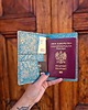 pokrowce i etui - różne Skórzane etui pokrowiec na paszport turkusowy skóra naturalna ręcznie robine 2