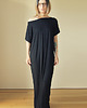 sukienki maxi damskie Sukienka tshirt oversize Czarna 2