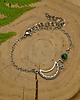 bransoletki wire wrapping Bransoletka malachit wire wrapping księżyc lunula 2