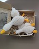 przytulanki dla niemowląt i dzieci Przytulanki gąski - białe maskotki - gęś GOOSE FAMILY 1