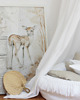 obrazy i plakaty do pokoju dziecięcego Lovely Fawn Poster White / caramel 2