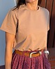 t-shirt damskie Basic Beż 1