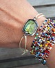 bransoletki wire wrapping Labradoryt na lato  - bransoletka sznurkowa 1