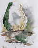 grafiki i ilustracje ORYGINAŁ. Akwarelowy ogród 10 - 30x20cm 1