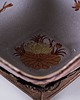patery i talerze Patera secesyjna z ceramicznym wkładem i metalowym koszem, Art Nouveau 5