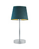 lampy stołowe Chromowana lampka nocna  z welurowym abażurem SIENA VELUR 9