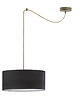 lampy wiszące Żyrandol do salonu nad stół WAIKIKI W1 VELUR z regulowanym przewodem 3