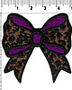 naszywki na ubrania Naszywka naprasowanka KOKARDA PANTERKA FIOLET termo haft dziecięca 5 x 4cm 1