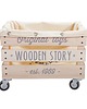 pokój dziecka - różne WOODEN STORY Skrzynia na kółkach szczeble 2