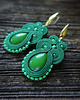 kolczyki soutache Zielone  kolczyki soutache 1