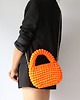 torebki do ręki Candy mała torebka  bawełniana neonowa pomarańczowa 2