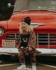bluzy dla chłopców Dres oversize Mocha Teddy 4