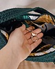 torby na ramię Torebka ze sznurka hobo bag- butelkowa zieleń 4