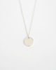 naszyjniki - inne Rhodium Plated Round Tag Necklace 2