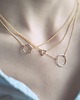 złote naszyjniki 16k Gold Plated Tiny Hexagon Necklace 1