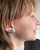 klipsy Blue Flower klipsy idealne na prezent 1