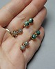 kolczyki z kamieniami Dots - szmaragdy /alloys collection/ - sztyfty 5