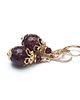 kolczyki z kamieniami Kolczyki Jajeczka Faberge Burgund /19-11-24/ 1