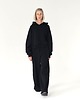 komplety damskie Komplet oversized kangurka i szerokie spodnie czarny 6