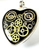 wisiory Wisior serce 0 Silver Heart (Black) VI + Pudełko 2