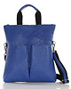 torby na ramię Nowoczesna torebka skórzana MAZZINI - Gala New niebieska 1