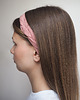 opaski do włosów Lniana opaska warkocz do włosów Dusty Pink 3
