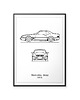 plakaty Plakat Legendy Motoryzacji - Mercedes 500SL 2