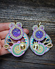 kolczyki soutache Secret Garden - pastelowe kolczyki soutache 3
