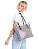 torby na ramię Skórzany Shopper - czarno-biała pepitka (7066) 1