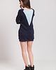 bluza bez kaptura damska Bluza long granatowa r.36 2