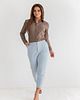 bluzki z długim rękawem damskie Slim womens shirt brown ginny 1