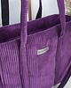 torby na ramię Sztruksowa torba shopper fiolet 1