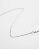 naszyjniki - inne Rhodium Plated Vertical Bar Necklace 4