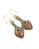 kolczyki wire wrapping Kolczyki z karneolem 4