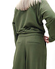 komplety damskie Sarai wygodny komplet bluza i szerokie spodnie z zakładkami Khaki 6