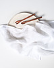 obrusy i serwetki Serwetka Lniany Muślin Pure White 6