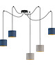 lampy wiszące Duża lampa wisząca do salonu typu spider WAIKIKI W5 VELUR 6