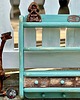 regały i półki Półka kuchenna, shabby chic, turkusowa 3