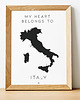 plakaty Plakat My heart belongs to ITALY (Włochy)  1
