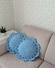 poduszki plecione Poduszka okrągła szydełkowa 40cm 1