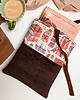 pokrowce i etui - różne Personalizowane etui na książkę, jesienne book sleeve ze sztruksu 4
