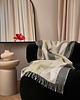 koce i narzuty Olive / koc z wełny merino 100% / zielony, szary, beżowy 1