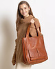 torby na ramię Torebka damska shopper A4 skóra naturalna - MARCO MAZZINI brąz camel 2