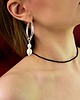 chokery CHOKER VERA z turmalinem - srebrny 2