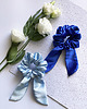 gumki do włosów Satynowa gumka do włosów scrunchie Błękit RÓŻNE MODELE 8